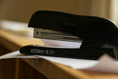 Paperwork and stapler: document processing